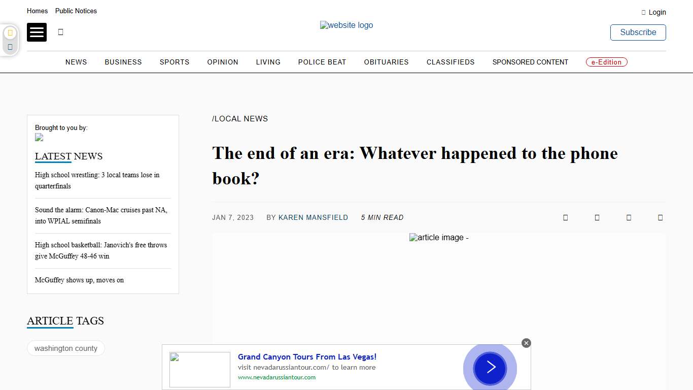 The end of an era: Whatever happened to the phone book? - Observer-Reporter